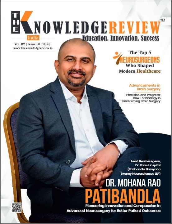 The Knowledge review cover of Dr. Mohana Rao patibandla